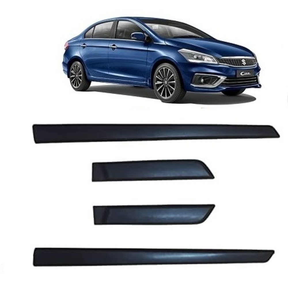 Side Door Beading Door Protector Accessories for Ciaz Black